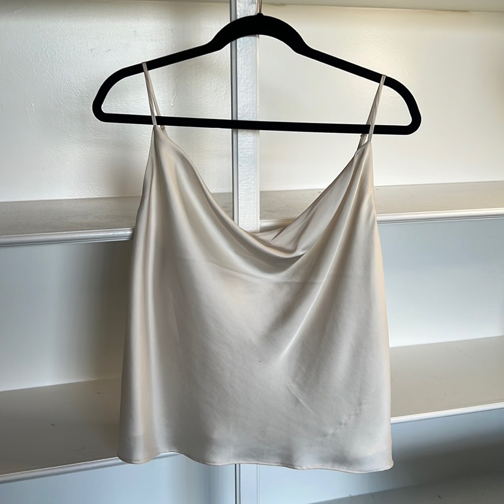 H&M Cowl Neck Cami Satin Top - 14 US